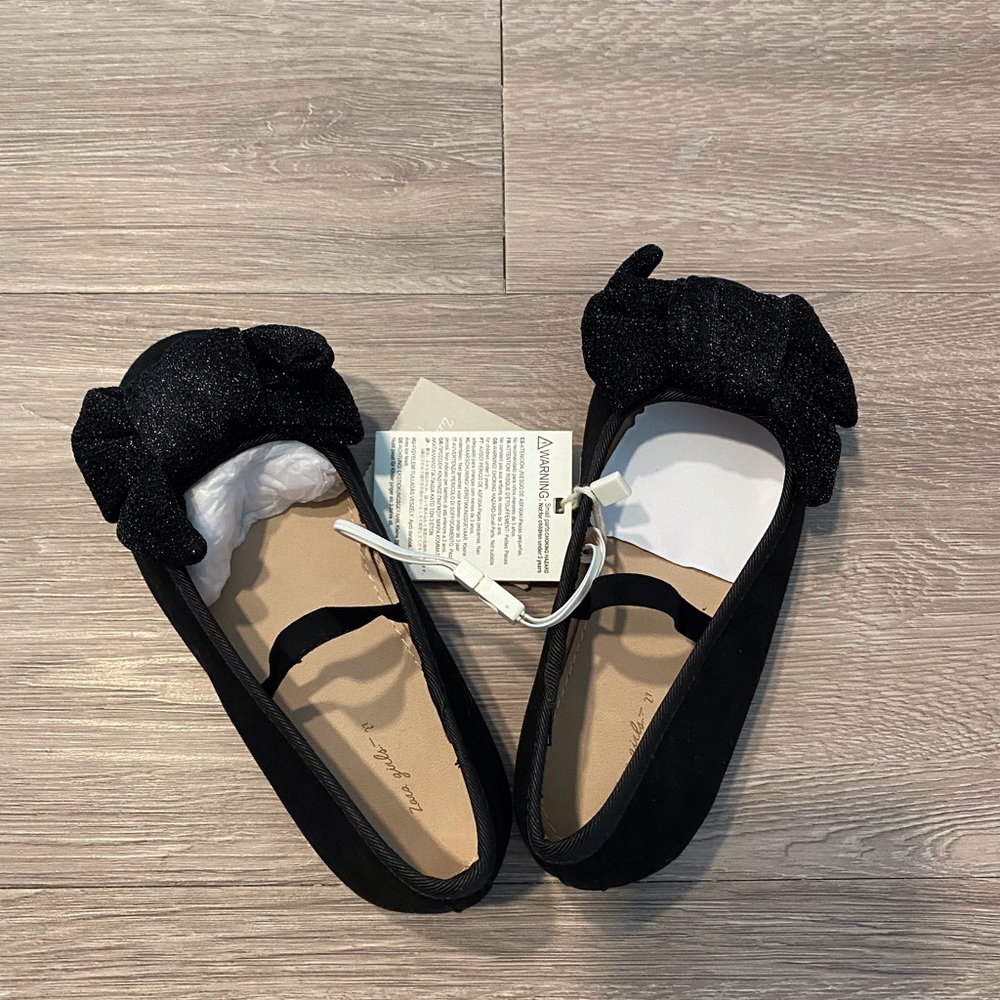 *NEW* Zara kids Mary Jane sparkling bow flats - Picture 2 of 6